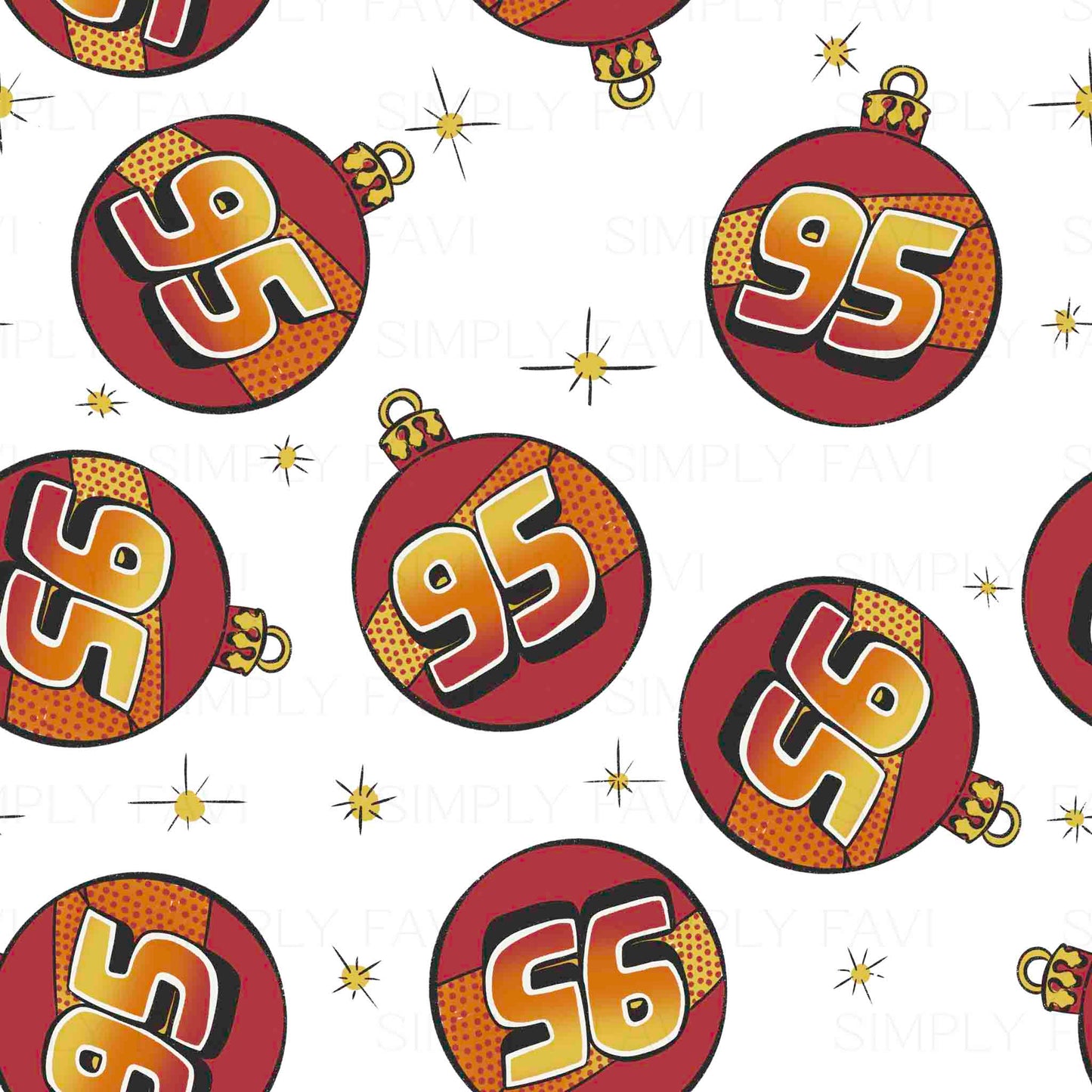 95 Ornaments (set of 4)