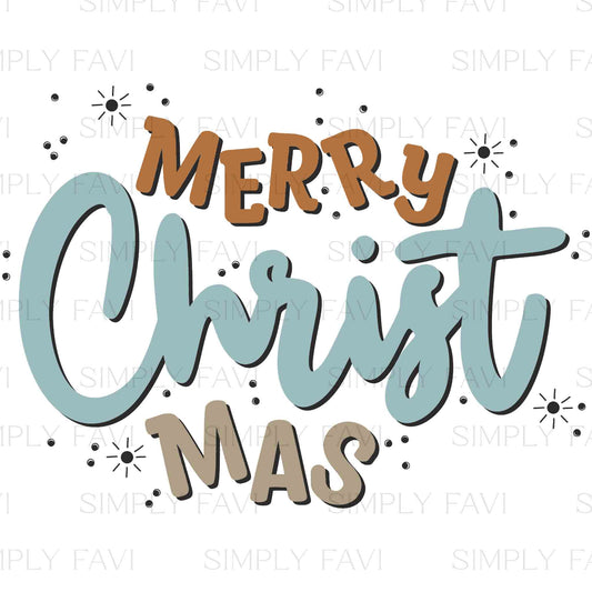 Christ-Mas Blue PNG