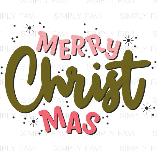 Christ-Mas Pink PNG