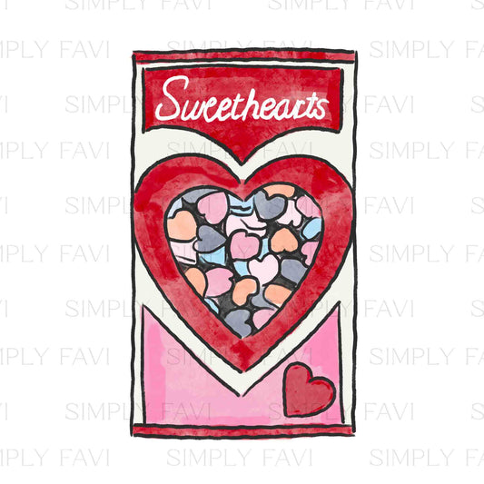 Conversation Heart Boxes PNG