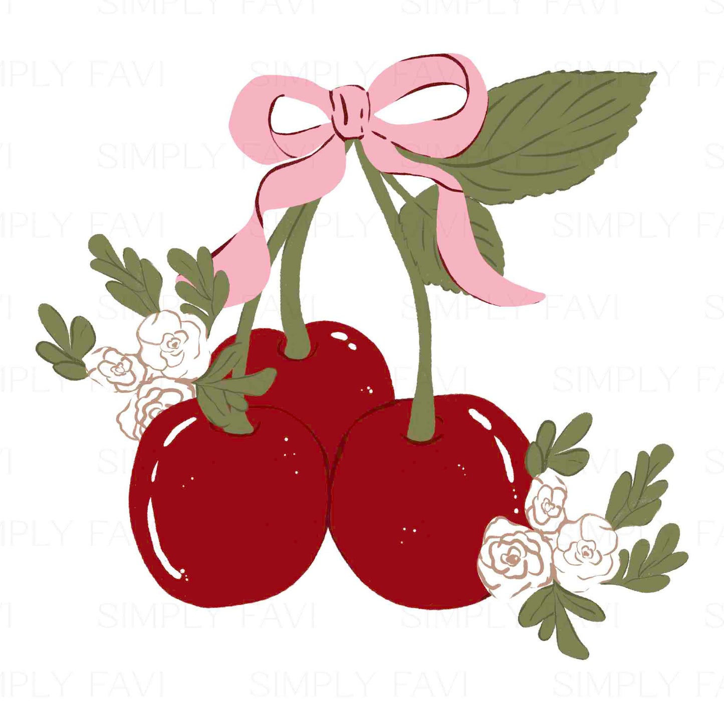 Coquette Cherries PNG