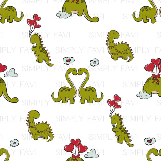 Dino Love (set of 2) Red