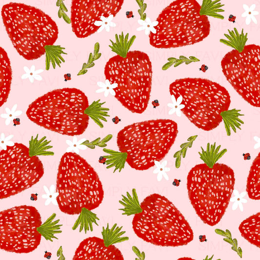 Floral Strawberries