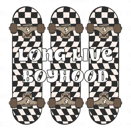 Long Live Boyhood Skateboard PNG