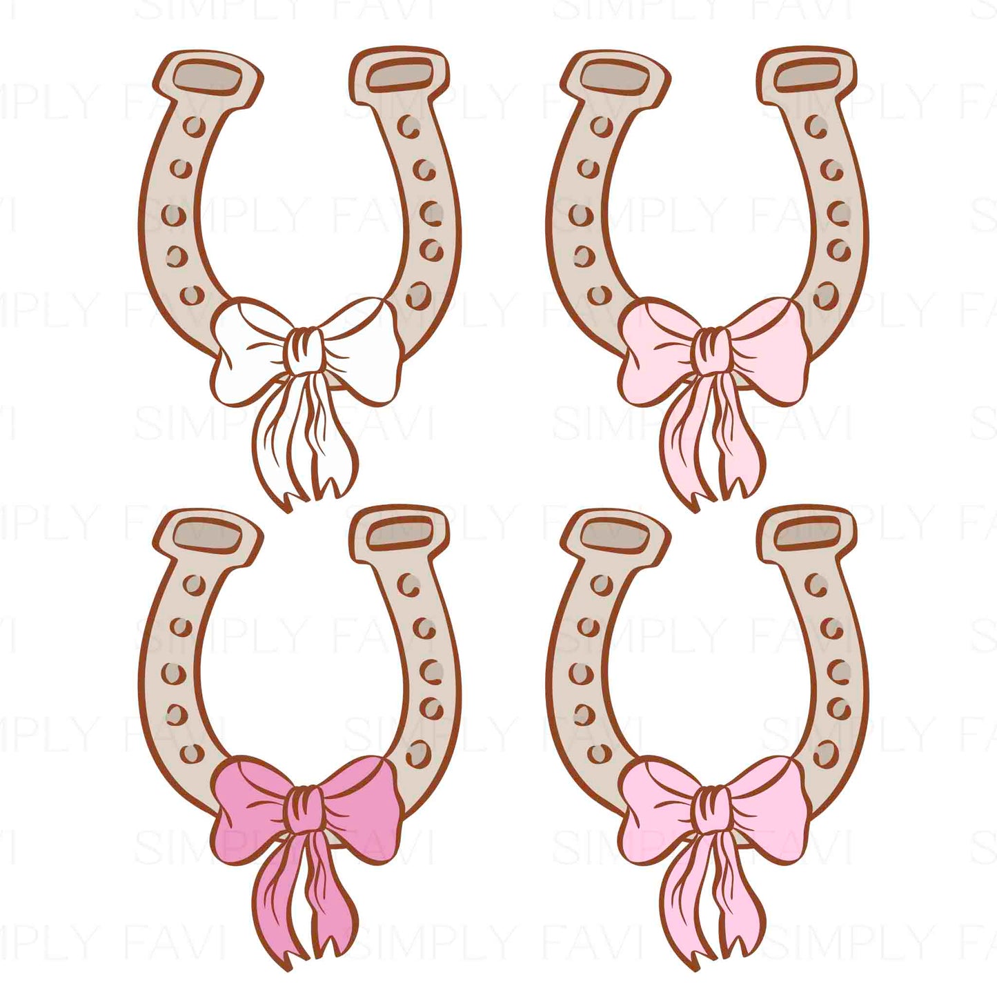 Lucky Horseshoe Bows