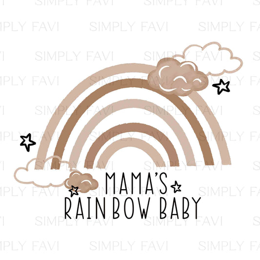 Mama's Rainbow Baby Muted PNG