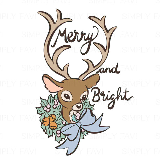 Merry and Bright (set of 5) PNG