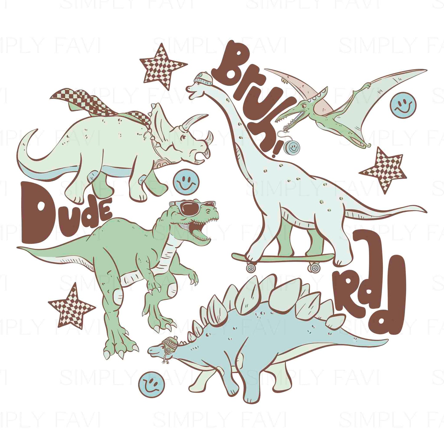 Rad Dinos PNG