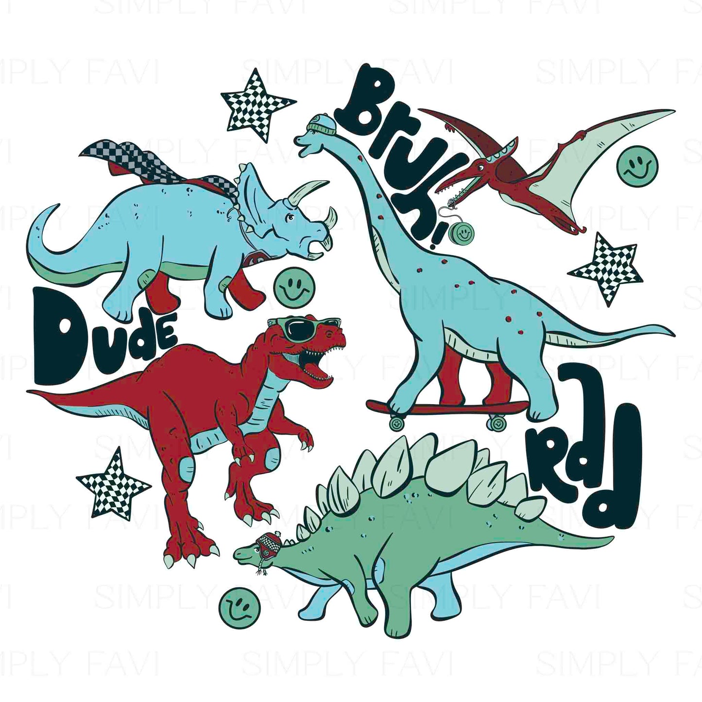 Rad Dinos PNG