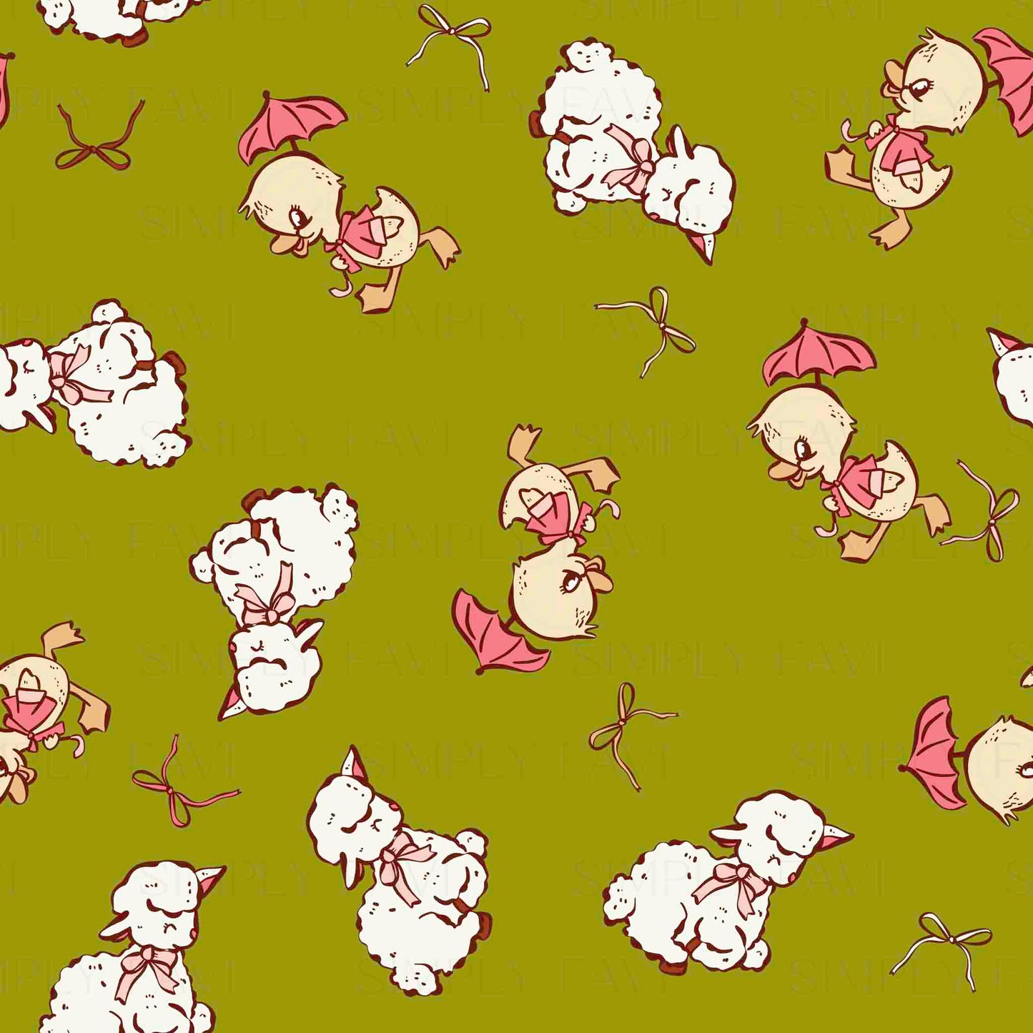 Retro Ducks+Sheep