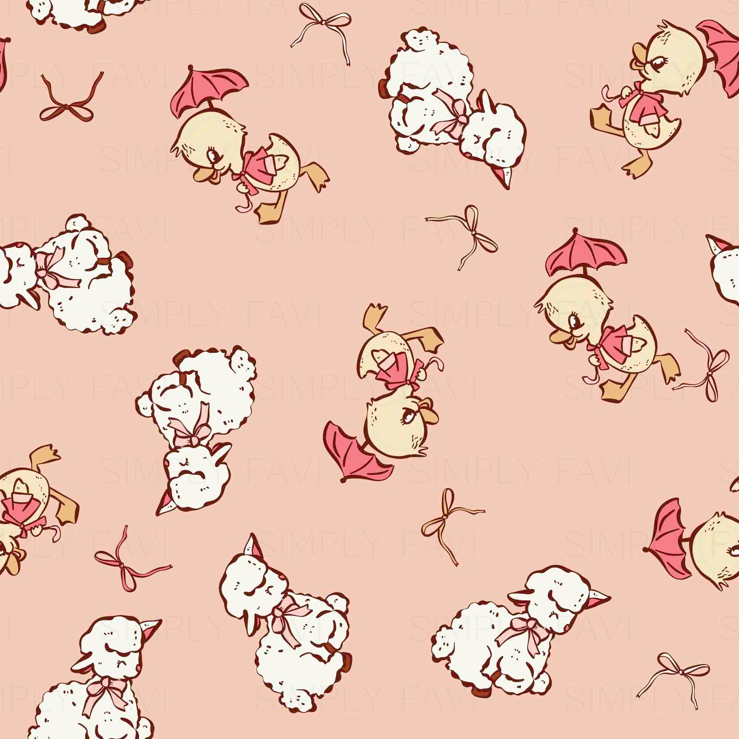 Retro Ducks+Sheep