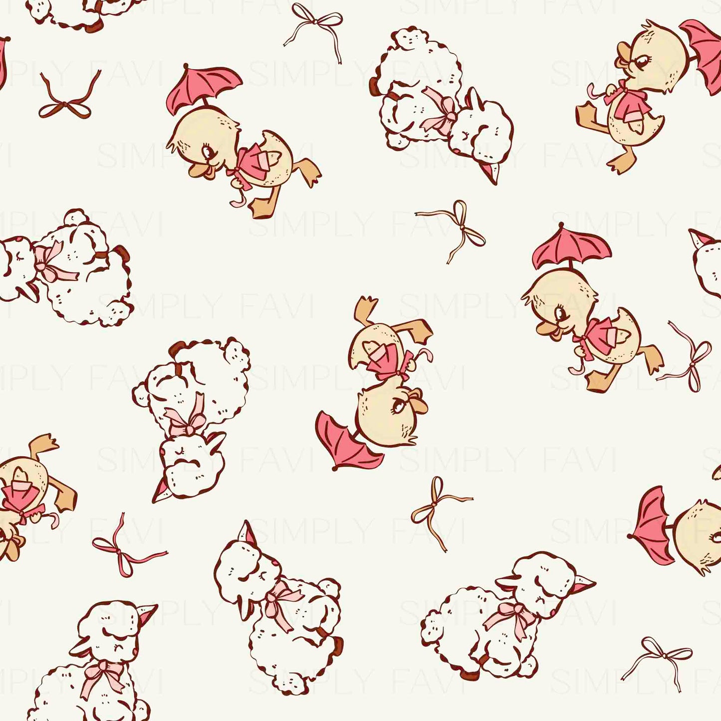 Retro Ducks+Sheep