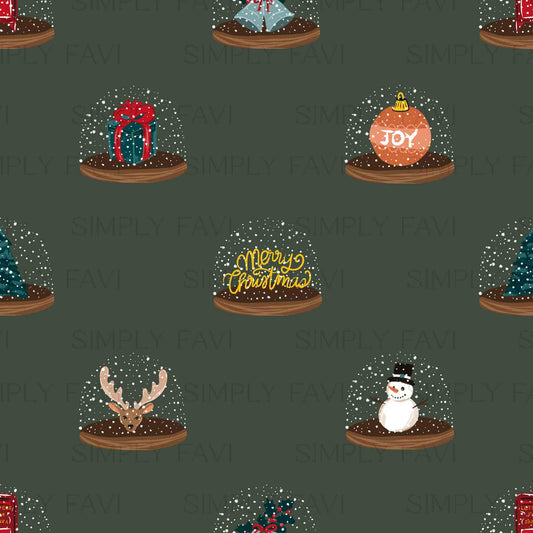 Snow Globes Seamless