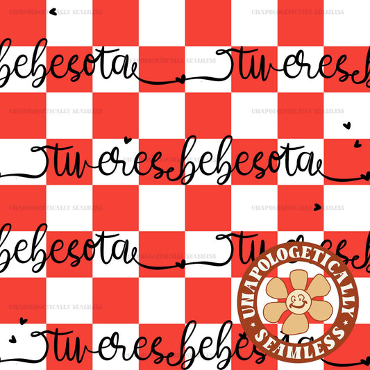 Tu Eres Bebesota - Red Checkered